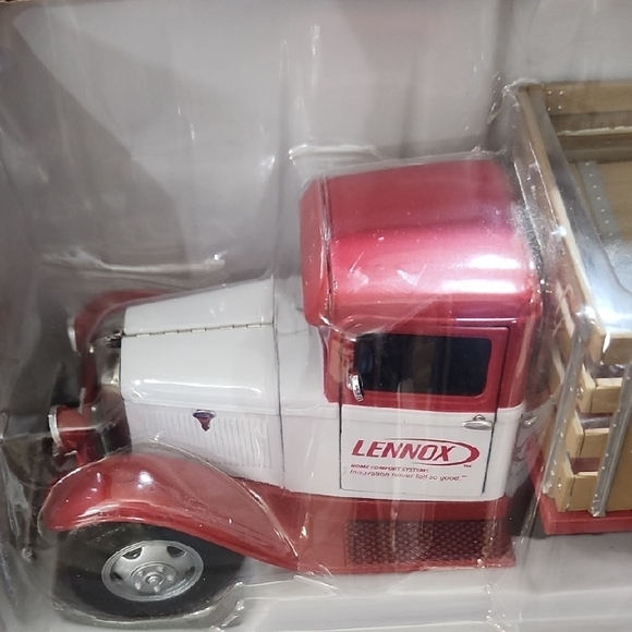 Lenox Red 1934 Ford Stake Bed Model - Picture 3 of 8